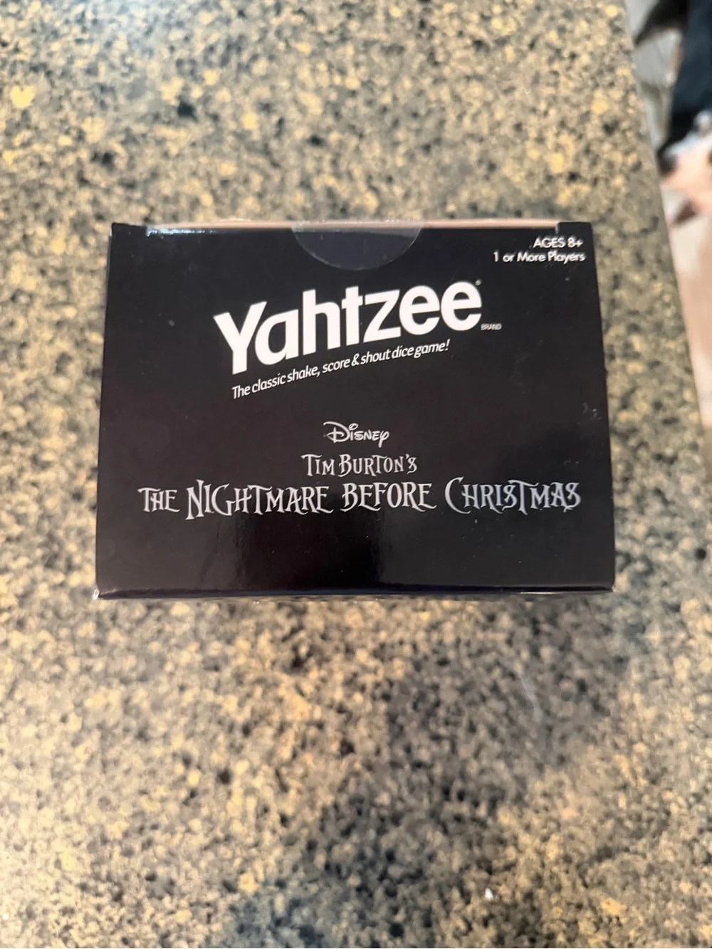 Disney The Nightmare Before Christmas Jack Skellington Edition Yahtzee Dice Game